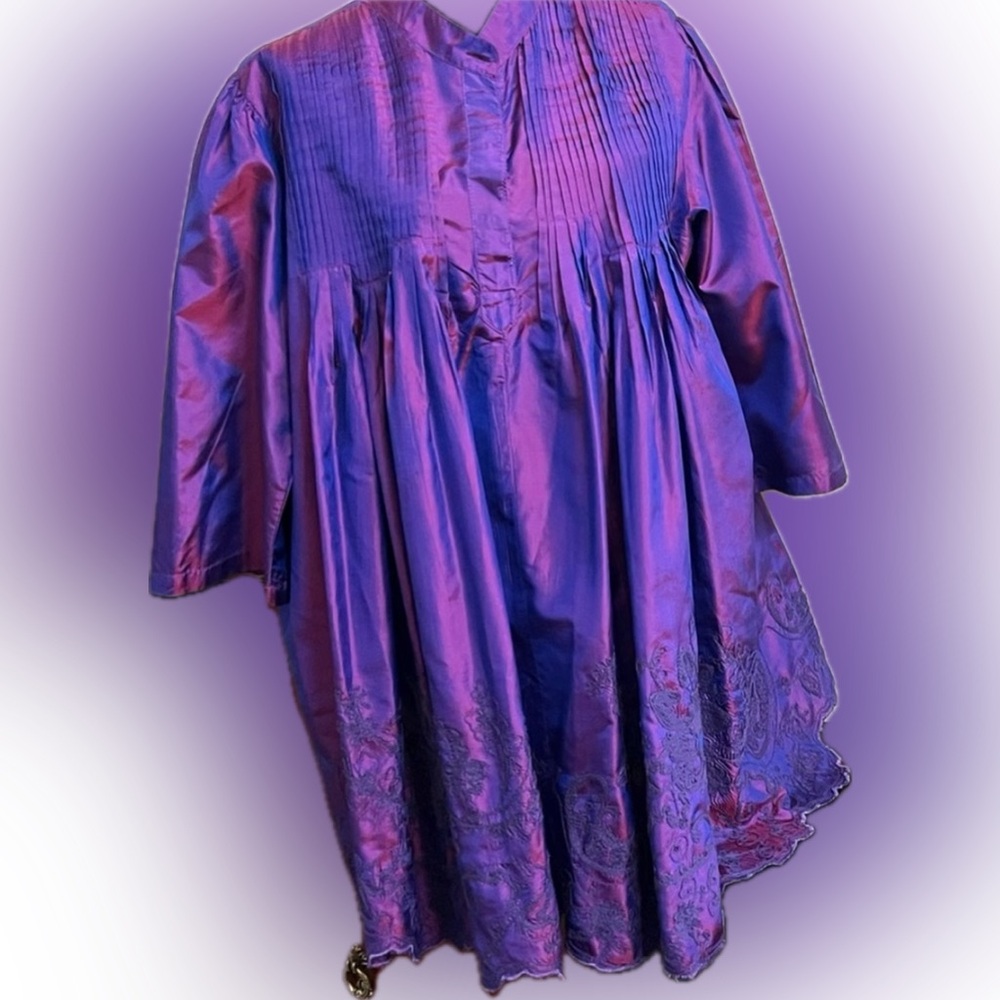 Anu by Natural Shantung silk top